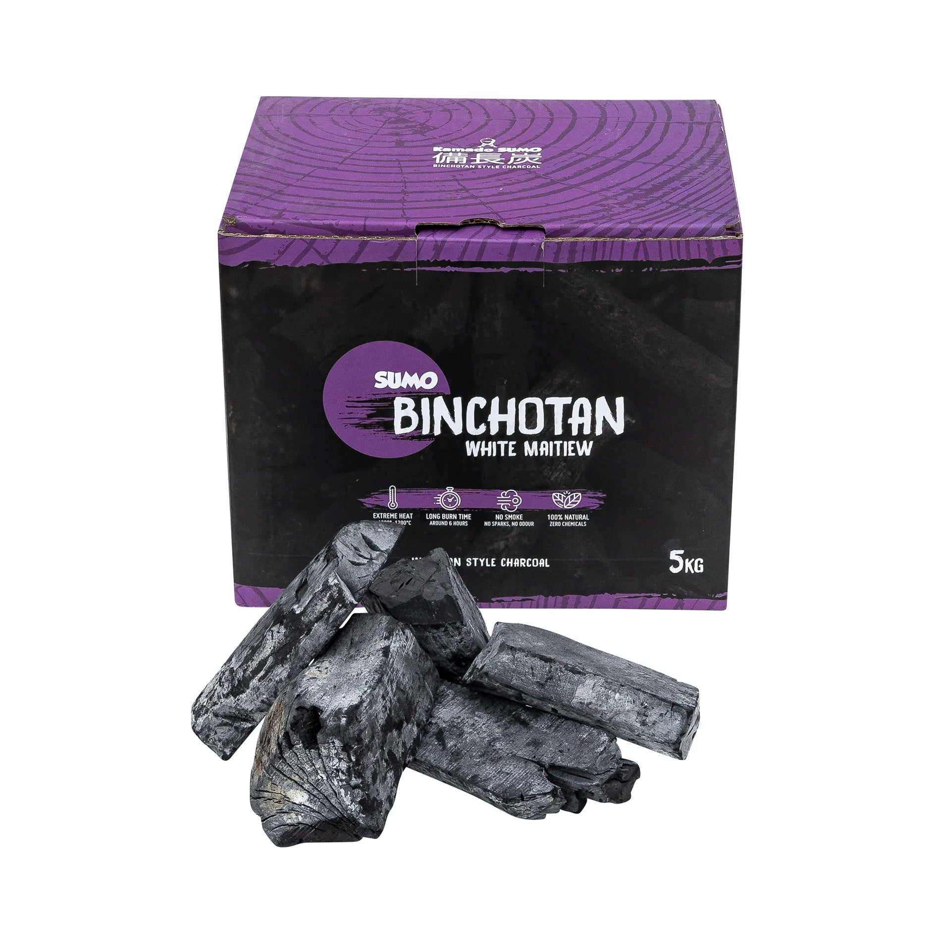 Kamado Sumo - Binchotan White Maitiew 5 kg