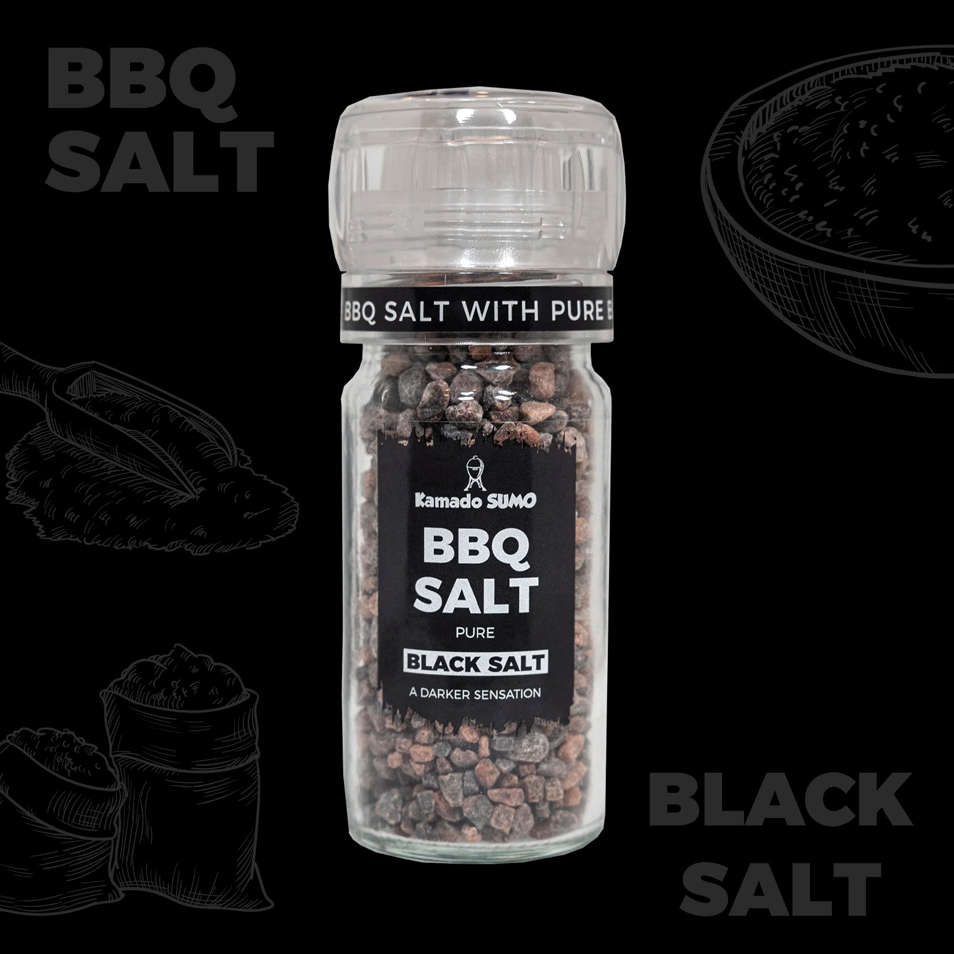 Kamado Sumo BBQ Salt - BBQ Salt 4-pack