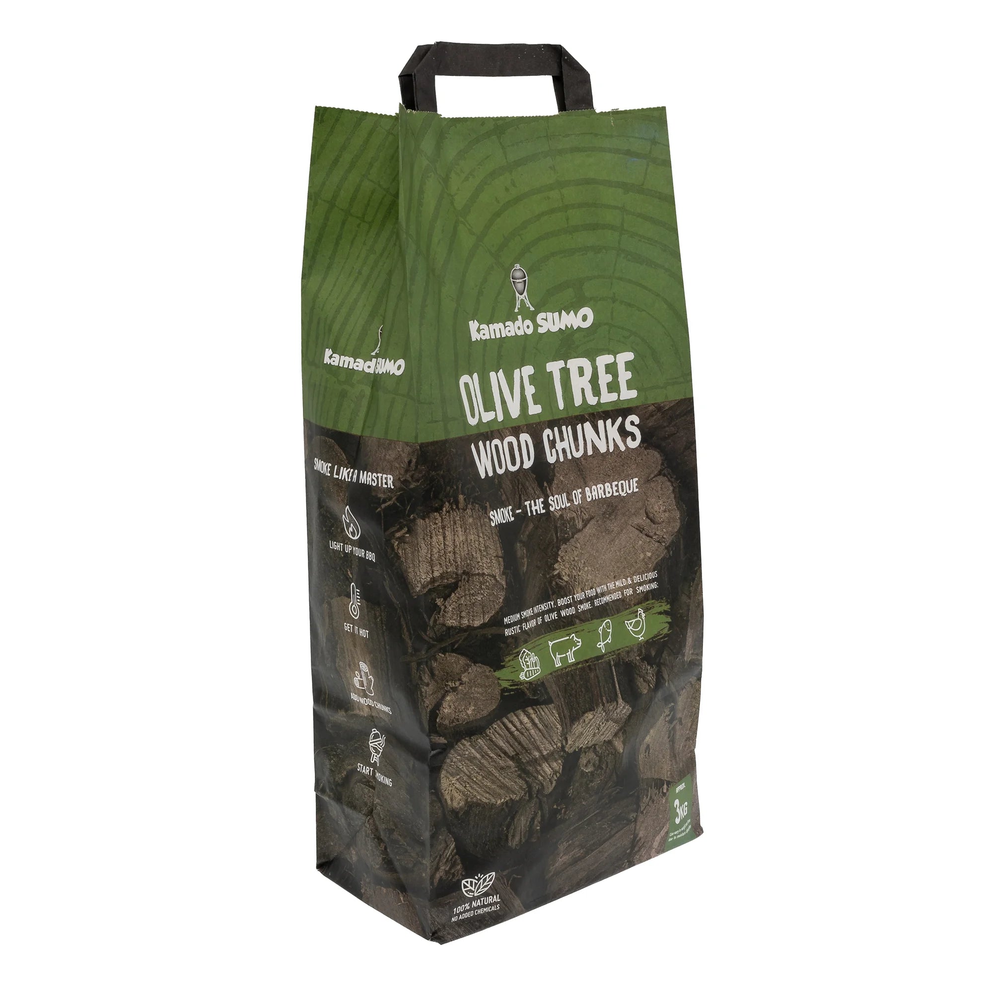 Kamado Sumo - Olivträd Wood Chunks 3 kg