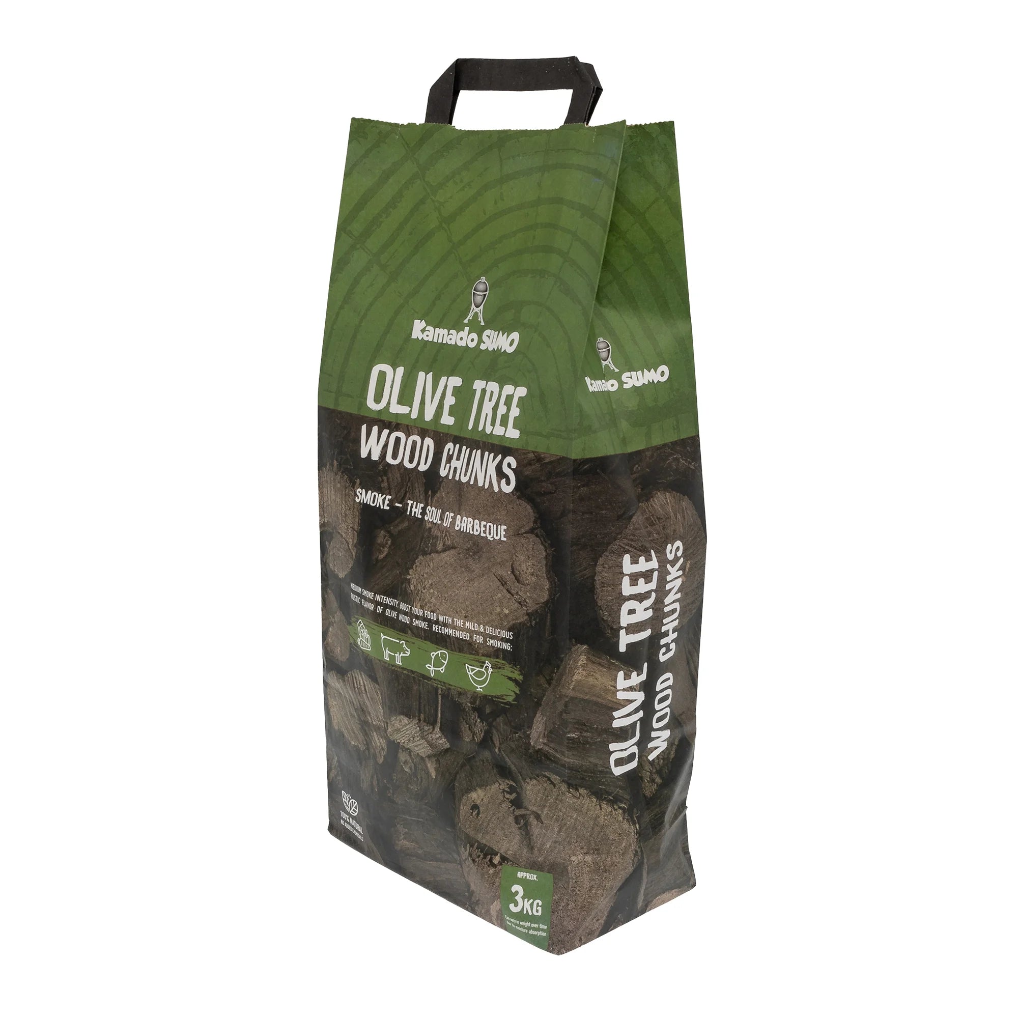 Kamado Sumo - Olivträd Wood Chunks 3 kg