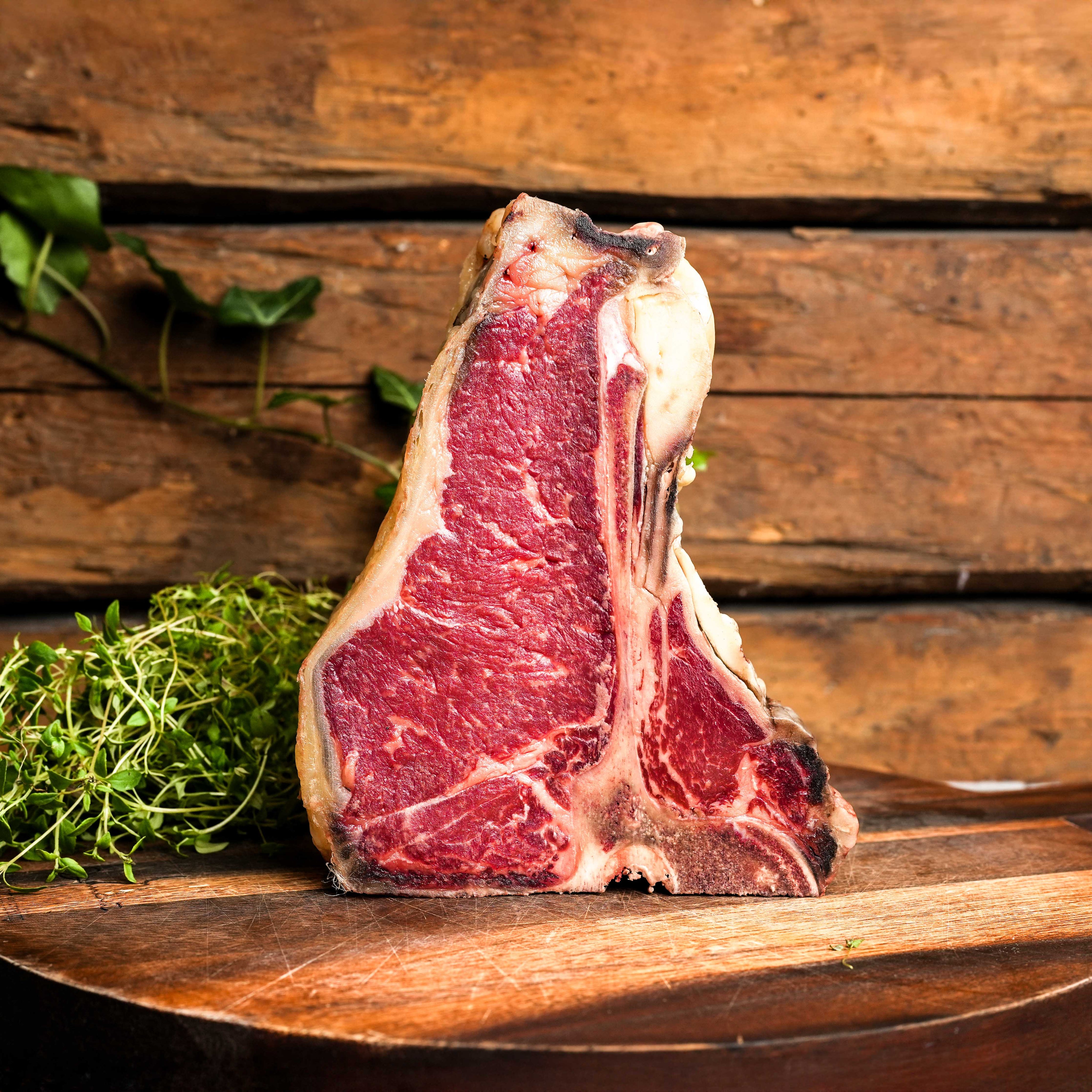 Hängmörad T-bone på svensk SRB ca 1kg