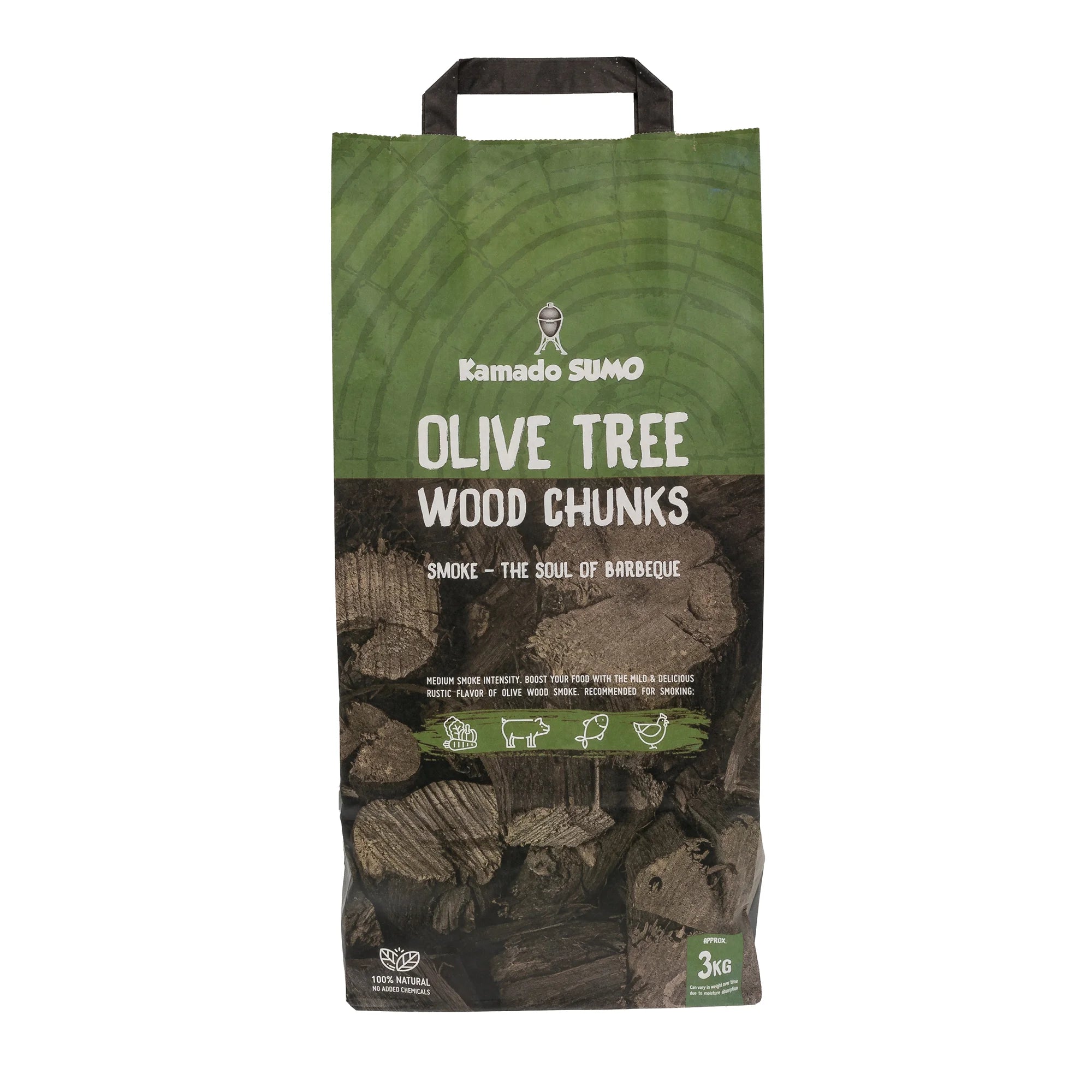 Kamado Sumo olivträd chunks - Bättre Kött