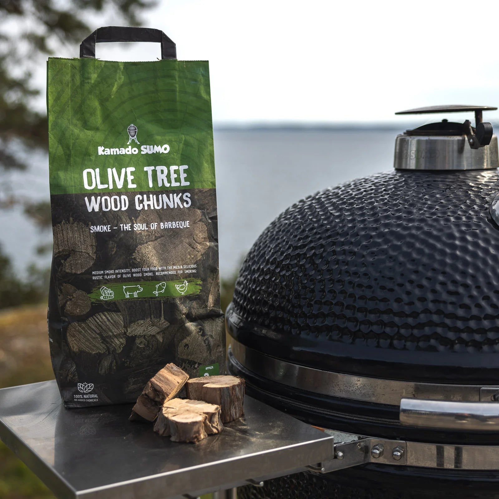 Kamado Sumo - Olivträd Wood Chunks 3 kg