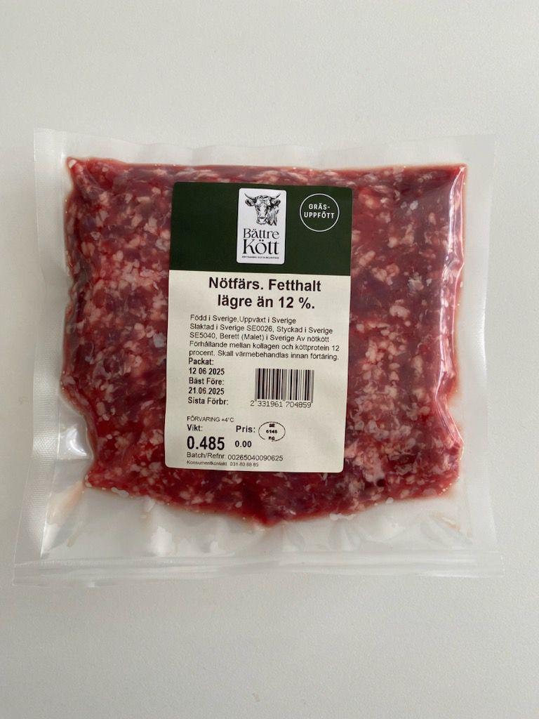 Nötfärs Gräsbete 12%